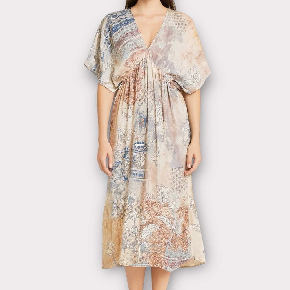 Love Kyla Women’s Dress Boho Chic Bohemian Midi Maxi Lightweight Polysilk Beachy